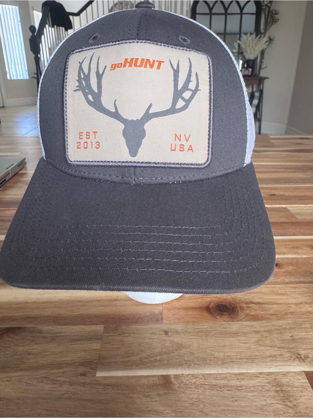 goHUNT Men’s Charcoal and Gray Mesh Trucker Hat